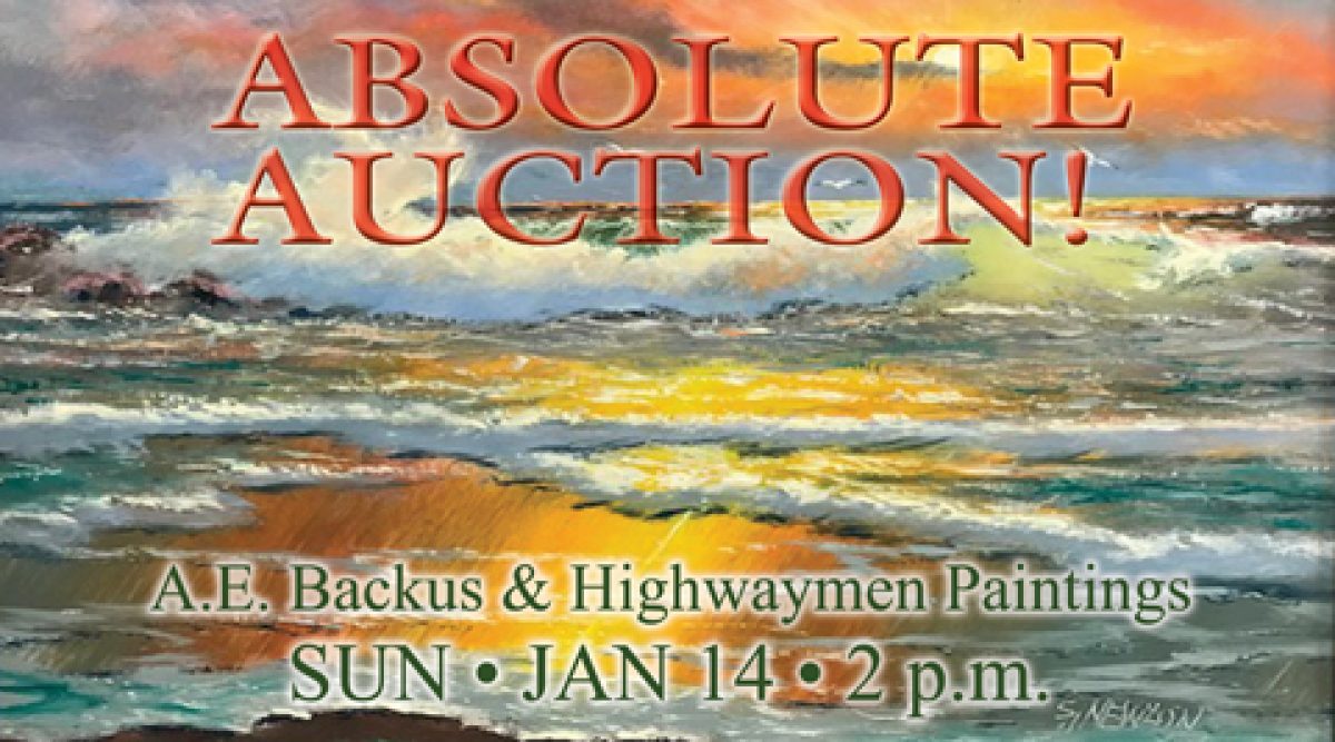 A.E. Backus & Highwayman Painting Auction Rennick Real Estate & Auctions
